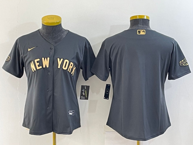 Yankees Blank Charcoal 2022 MLB All-Star Cool Base Jersey