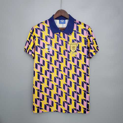 Retro Jersey 1988-1989 Scotland Third Away Soccer Jersey Vintage Football Shirt