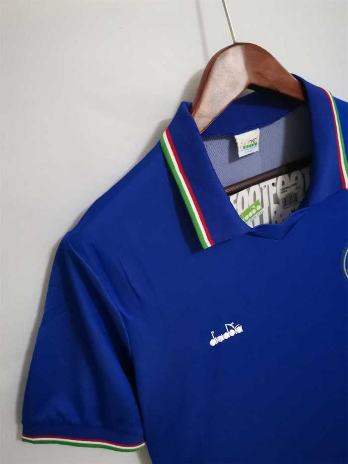 Retro Jersey 1990 Italy Home Soccer Jersey Vintage Football Shirt