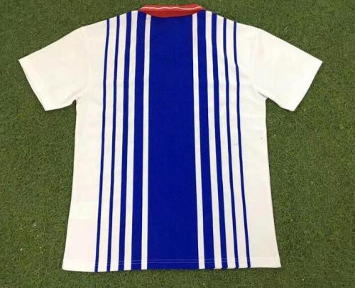 Retro Jersey 1992-1993 PSG Away White/Blue Soccer Jersey Vintage Paris Football Shirt
