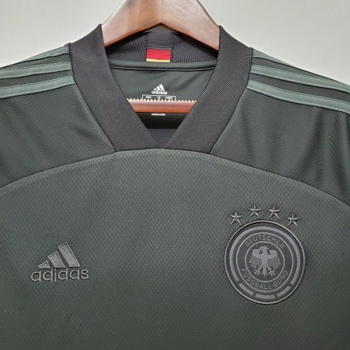Retro Jersey 2020 Germany Away Black Soccer Jersey Vintage Football Shirt
