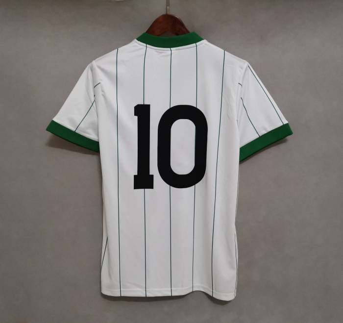 Retro Jersey Celtic 1984-1986 Away White Vintage Soccer Jersey