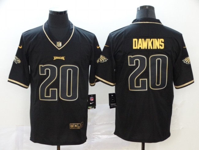 Philadelphia Eagles 20 DAWKINS Black Gold Throwback Vapor Untouchable Limited Jersey