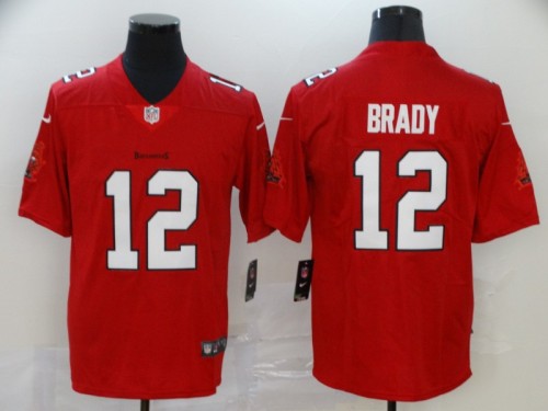 Tampa Bay Buccaneers 12 Tom Brady Red Vapor Untouchable Limited Jersey