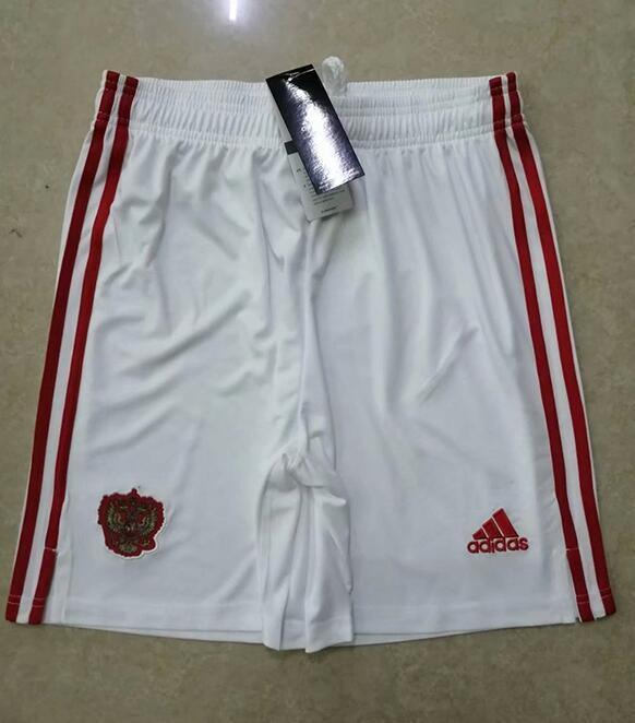 Russian White Soccer Shorts
