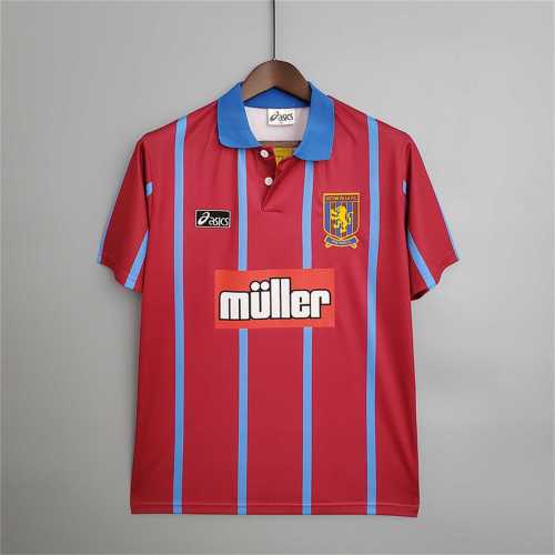 Retro Jersey 1993-1995 Aston Villa Home Soccer Jersey Vintage Football Shirt