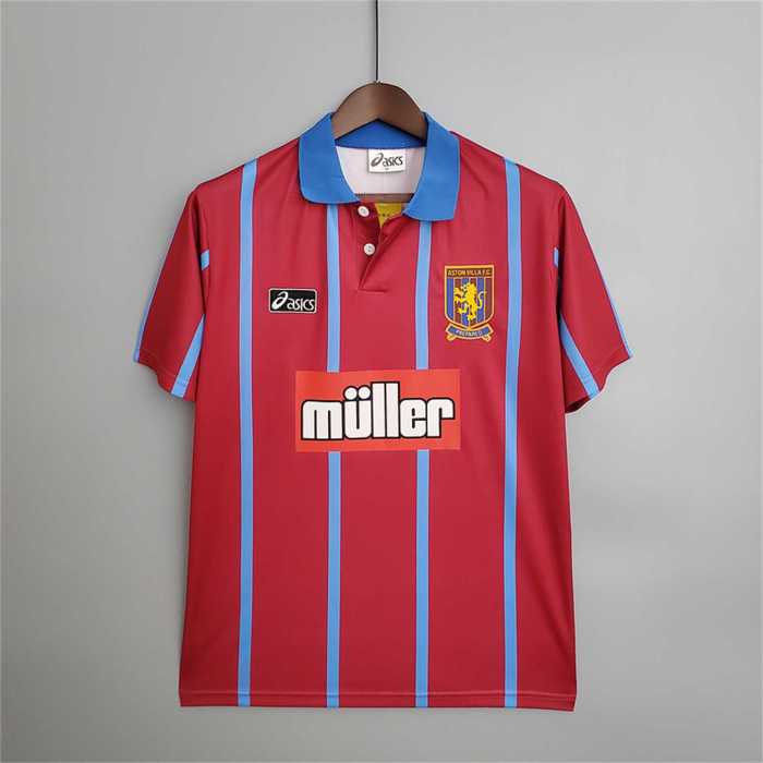 Retro Jersey 1993-1995 Aston Villa Home Soccer Jersey Vintage Football Shirt