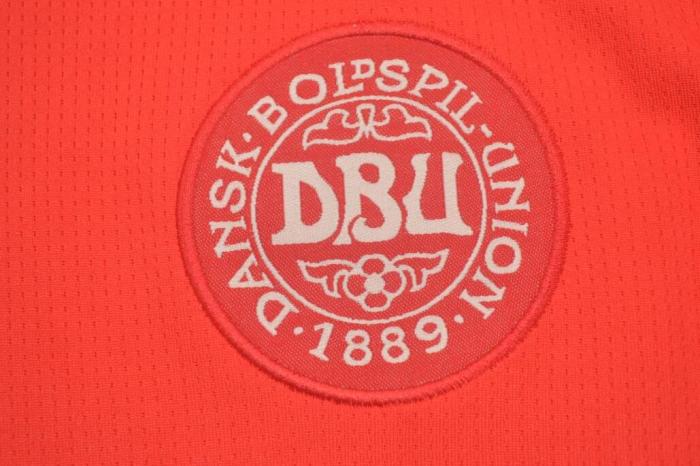 Retro Jersey 1998 Denmark Home Red Soccer Jersey Vintage Football Shirt