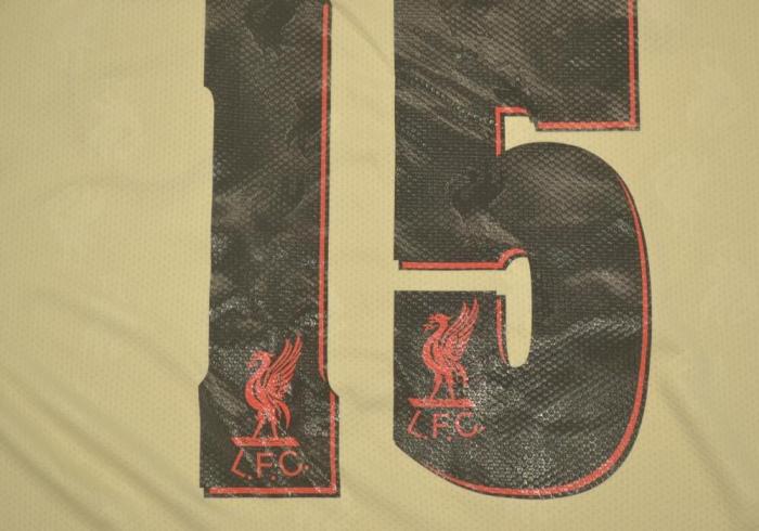 with EPL Patch Retro Jersey 1996-1997 Liverpool 15 BERGER Away Soccer Jersey