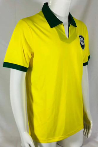 Retro Jersey 1950-1966 Brazil Home Soccer Jersey Vintage Football Shirt