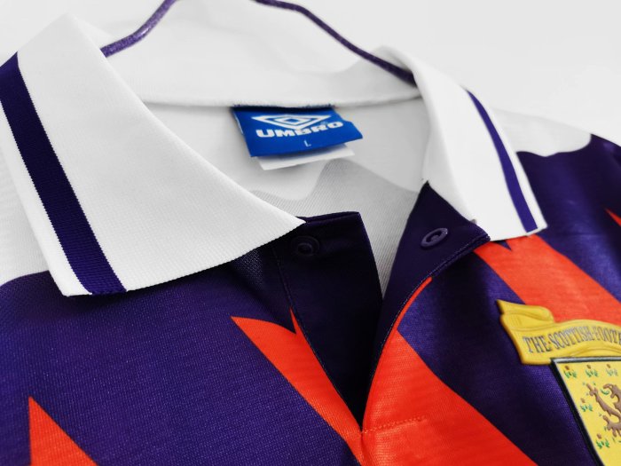 Retro Jersey 1991-1993 Scotland Away White Soccer Jersey Vintage Football Shirt