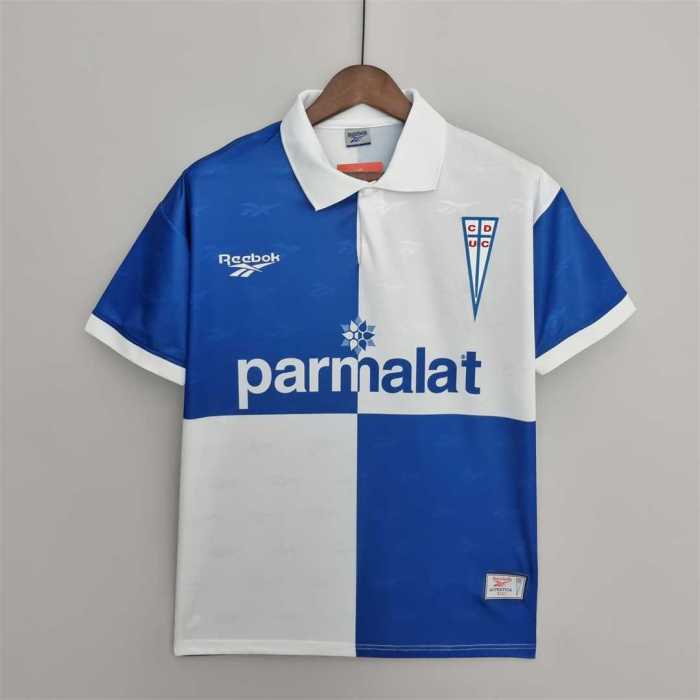Retro Jersey 1998 Club Deportivo Universidad Cat&oacute;lica 3rd Away White/Blue Soccer Jersey