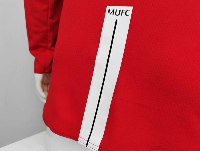 with Front Lettering Retro Jersey Long Sleeve 2007-2008 Champions League Version Home Soccer Jersey