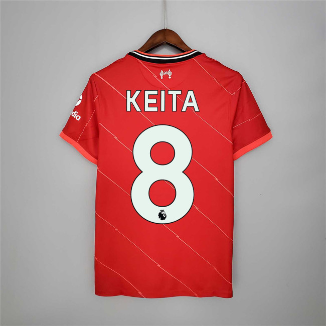 Retro Jersey 2021-2022 Liverpool KEITA 8 Home Soccer Jersey