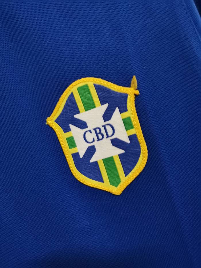 Retro Jersey 1957 Brazil Away Blue Soccer Jersey Vintage Brasil Camisetas de Futbol