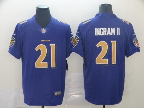 Baltimore Ravens 21 Mark Ingram II Purple Gold Vapor Untouchable Limited Jersey