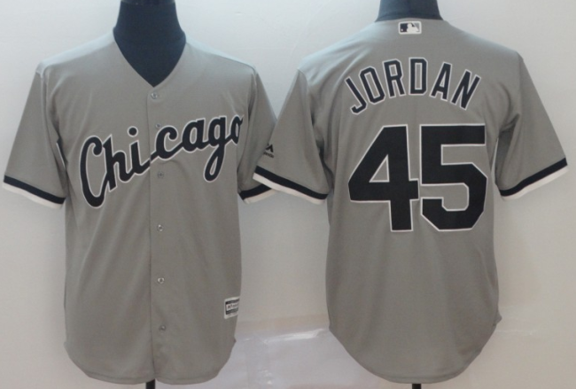 2019 Chicago White Sox # 45 JORDAN GreyMLB Jersey