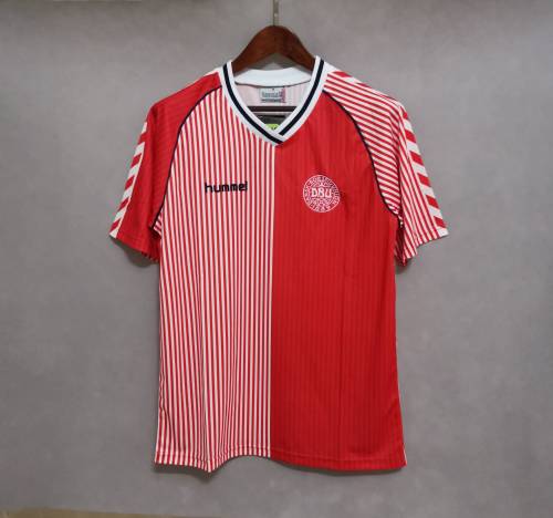 Retro Jersey 1986 Denmark Home Soccer Jersey Vintage Football Shirt