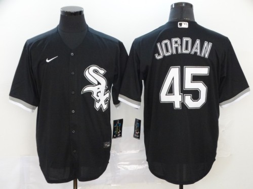 Chicago White Sox 45 JORDAN Black 2020 Cool Base Jersey