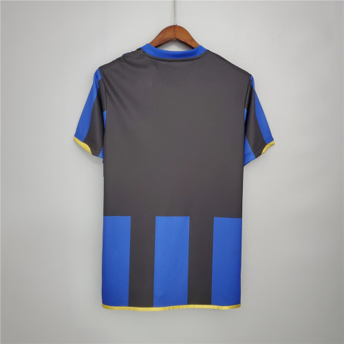 Retro Jersey 2008-2009 Inter Milan UCL Version Home Soccer Jersey Vintage Football Shirt
