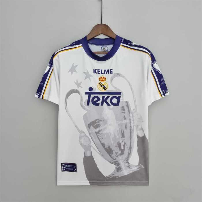 Retro Jersey 1997-1998 Real Madrid Champions League 7 Champions Commemorative Edition Soccer Jersey