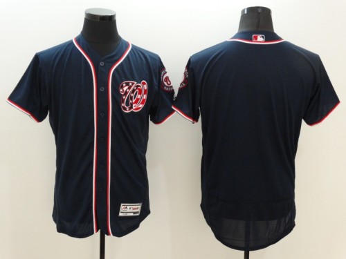 Washington Nationals Blank Black MLB Jersey