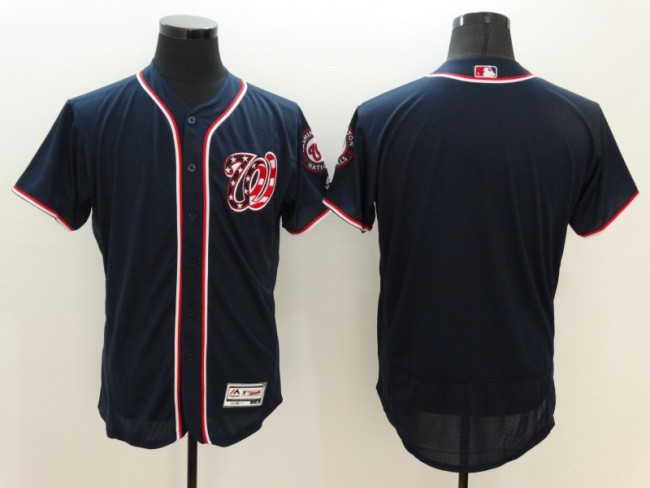 Washington Nationals Blank Black MLB Jersey