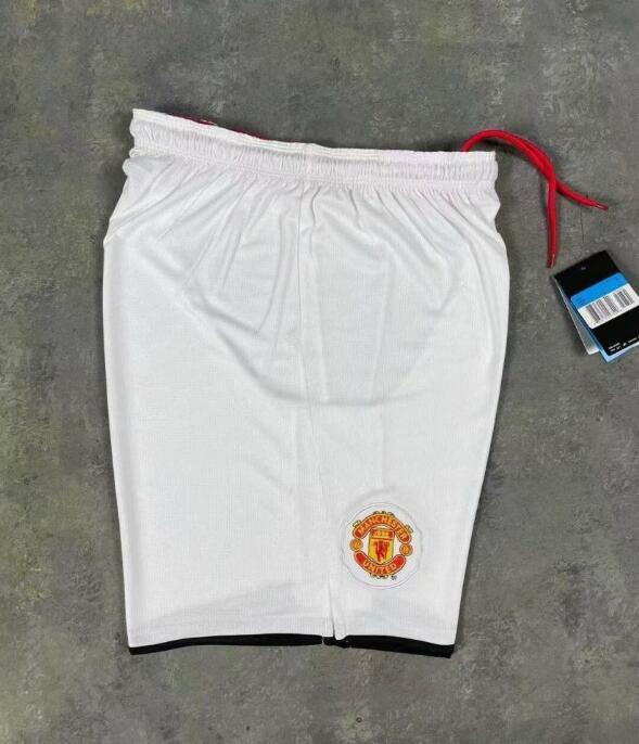Manchester United 2007-2008 White Home White Shorts