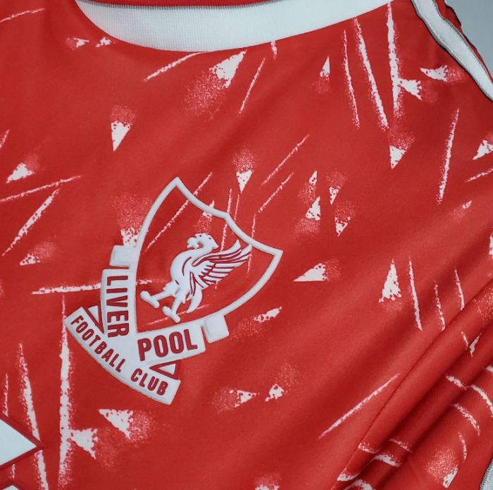 Retro Jersey 1989-1991 Liverpool Home Red Soccer Jersey Vintage Football Shirt