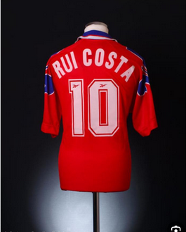 Retro Shirt 1995-1996 Fiorentina 10 RUI COSTA 3rd Away Red Soccer Jersey Vintage Football Shirt