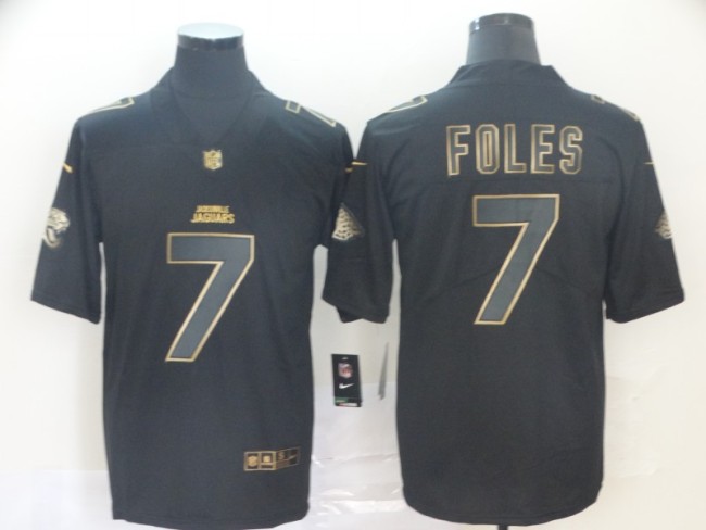 Jacksonville Jaguars 7 Nick Foles Black Gold Vapor Untouchable Limited Jersey