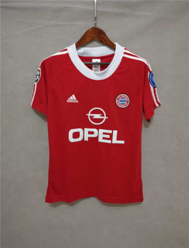 with Champions League Patch Retro Jersey 2000-2001 Bayern Munich Home Soccer Jersey Vintage Football Shirt