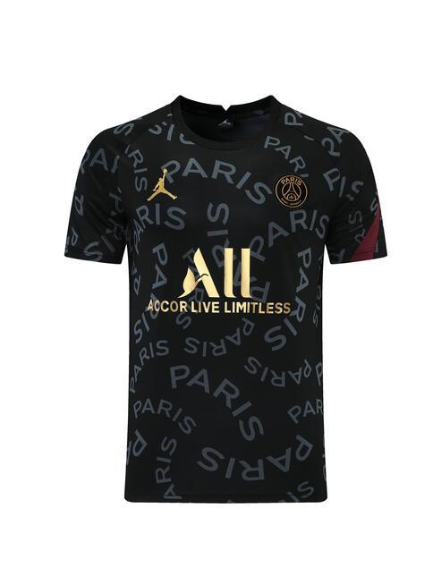 DC02 Jordan PSG Black Soccer Jersey
