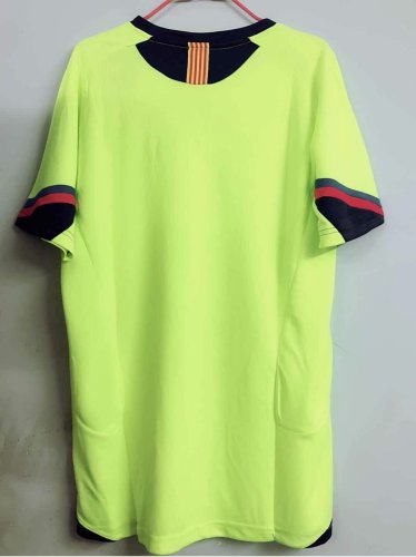 Retro Jersey 2005-2006 Barcelona Away Green Soccer Jersey Vintage Football Shirt