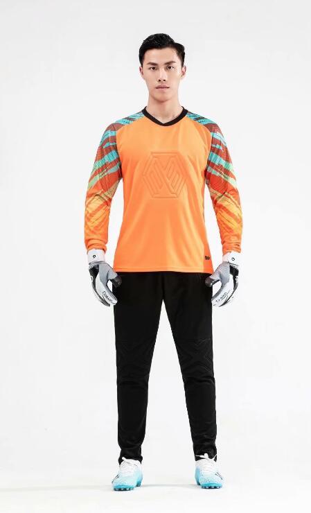 M8008 Orange Goalkeeper Jersey and Long Pants