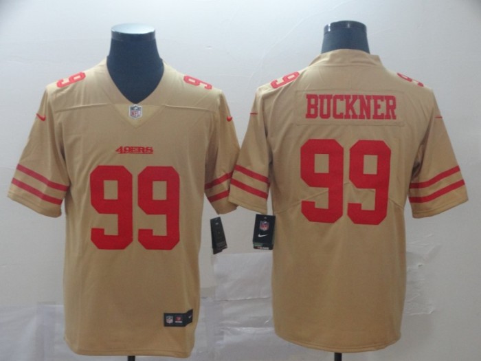 San Francisco 49ers 99 BUCKNER Yellow NFL Jersey