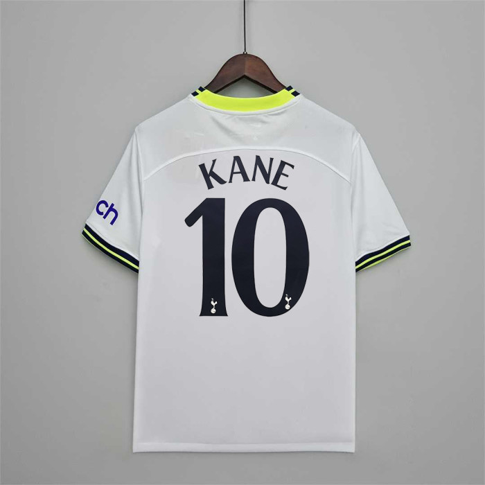 with UCL Fonts Retro Jersey 2022-2023 TOT KANE 10 Home Soccer Jersey Vintage Football Shirt
