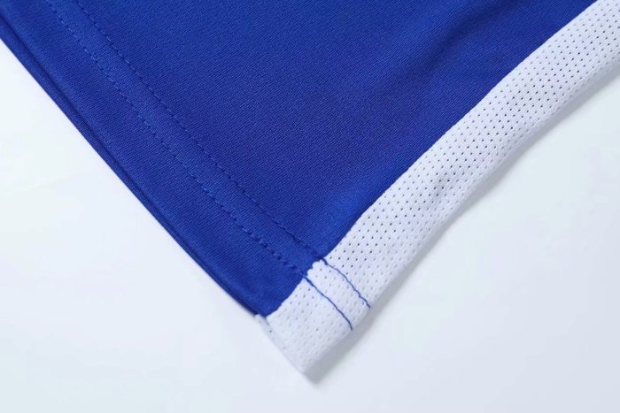 #603 Blue Soccer Training Uniform Blank Jersey and Shorts