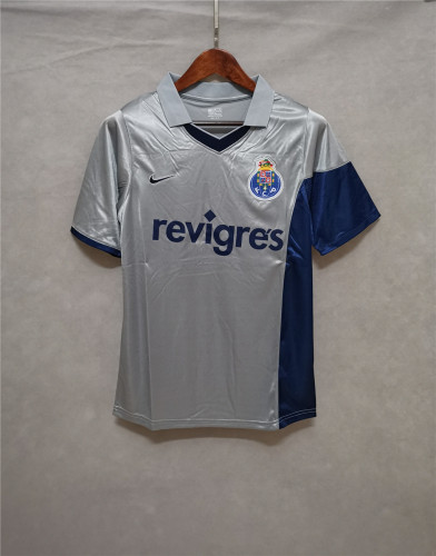 Retro Jersey 2001 Porto Away Grey Soccer Jersey Vintage Football Shirt