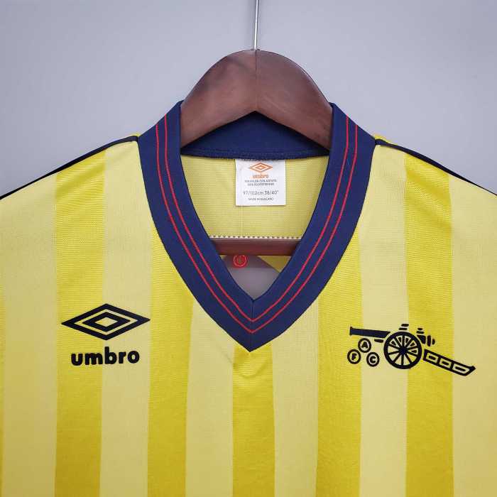 Retro Jersey 1983-1986 Arsenal Away Yellow Soccer Jersey
