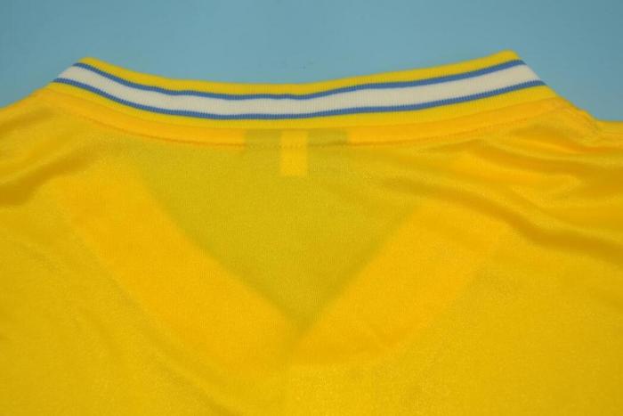 Retro Jersey 1996-1999 Leeds United Away Yellow Soccer Jersey Vintage Football Shirt