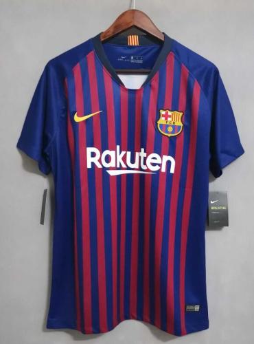 Retro Jersey 2018-2019 Barcelona Home Red/Blue Soccer Jersey Vintage Football Shirt