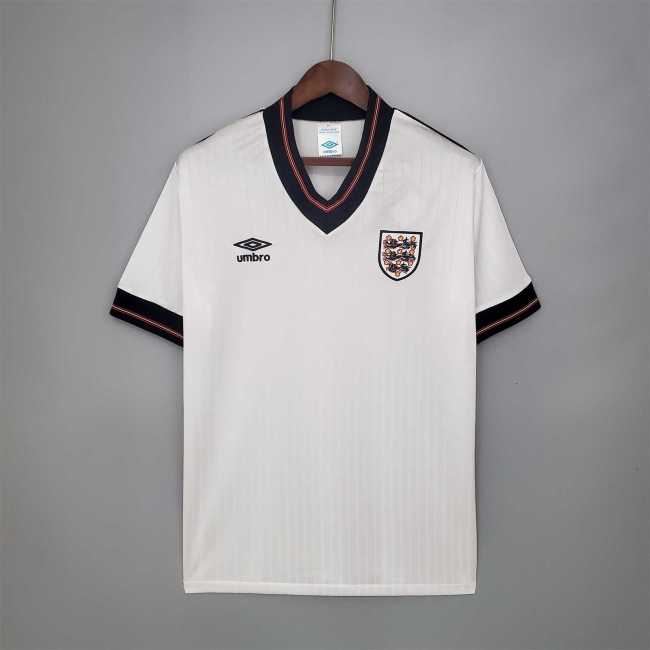 Retro Jersey 1984-1987 England Home Soccer Jersey Vintage Football Shirt