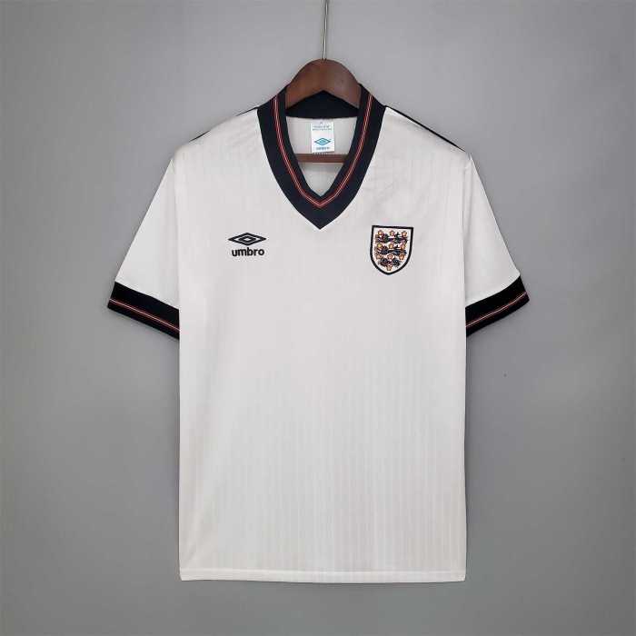 Retro Jersey 1984-1987 England Home Soccer Jersey Vintage Football Shirt