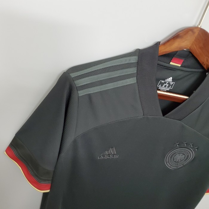 Retro Jersey 2020 Germany Away Black Soccer Jersey Vintage Football Shirt