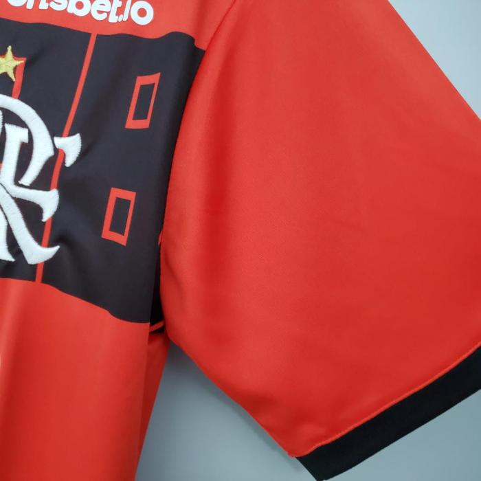 Classic Version Flamengo Red/Black Soccer Jersey