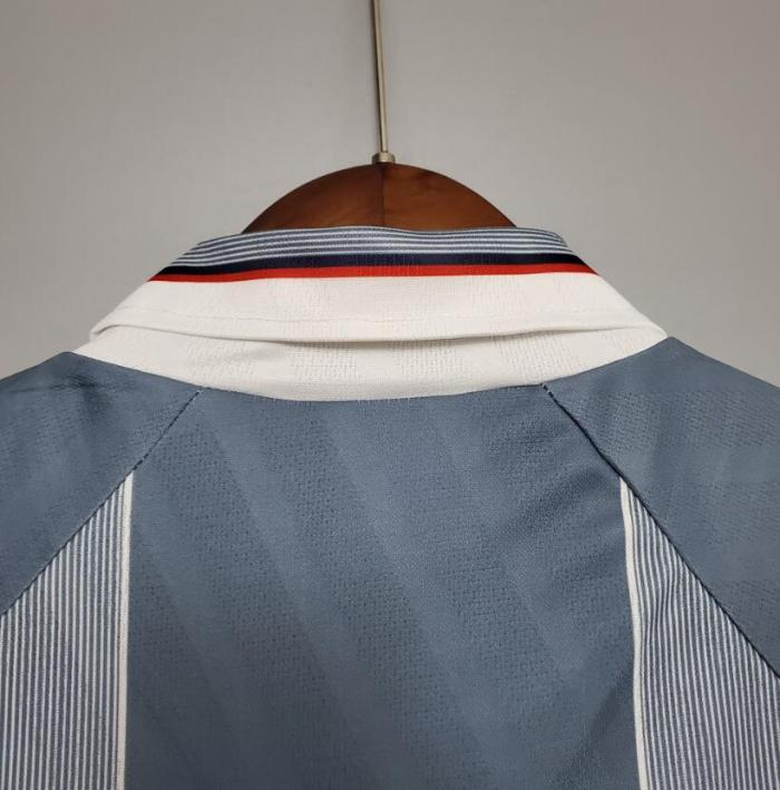 Retro Jersey 1996 England Away Grey Soccer Jersey