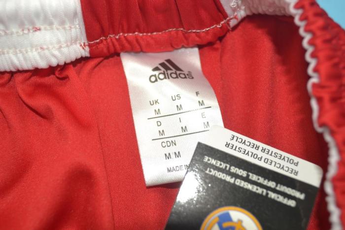 Retro Shorts 2011-2012 Real Madrid Third Away Red Soccer Shorts Vintage Football Shorts