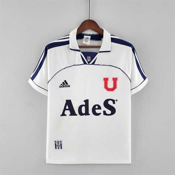 Retro Jersey 2000-20001 Universidad de Chile Away White Soccer Jersey