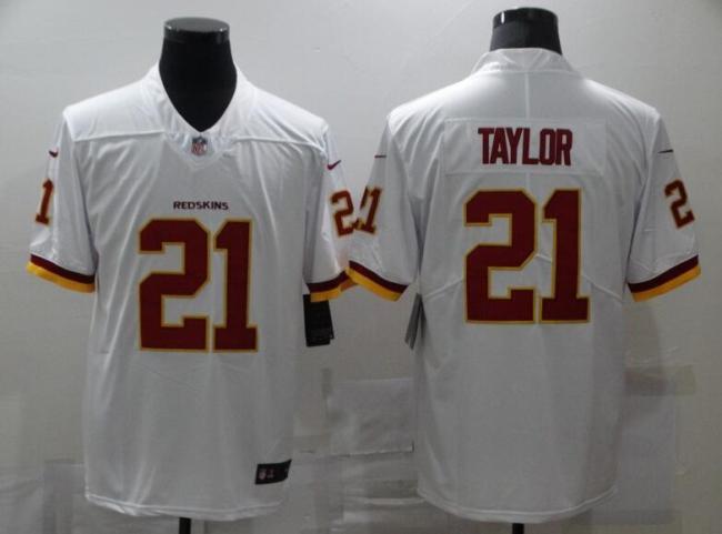 Washington Redskins 21 TAYLOR White NFL Jersey